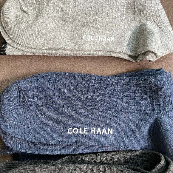Cole Haan Men's Casual Dress Socks 6  Pairs, Calf High Fit Men's Shoe Size 7-12 - Picture 2 of 6